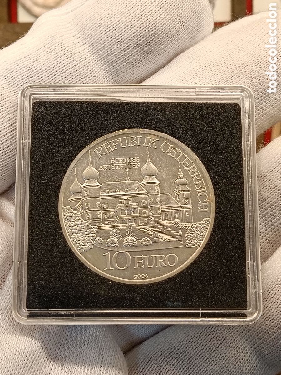 Monedas antiguas de Europa: AUSTRIA . MONEDA DE PLATA 10 EUROS . A&Ntilde;O 2004 . CASTILLO ARSTETTEN