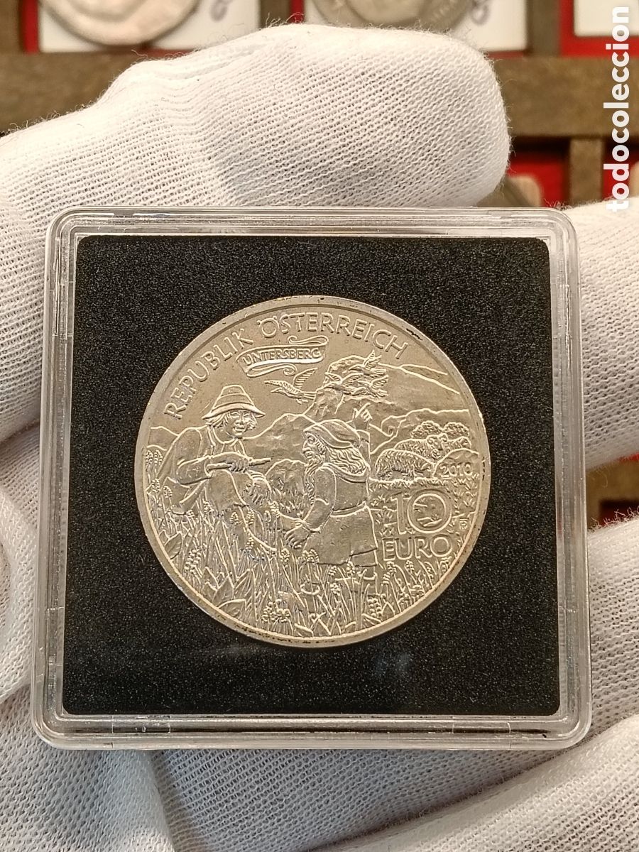 Monedas antiguas de Europa: AUSTRIA . MONEDA DE PLATA 10 EUROS . A&Ntilde;O 2010 . CARLOMAGNO EN UNDERBERG