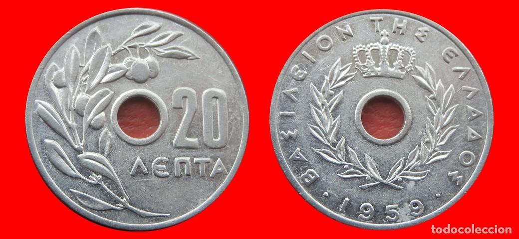 Monedas antiguas de Europa: 20 LEPTA 1959 GRECIA-155902
