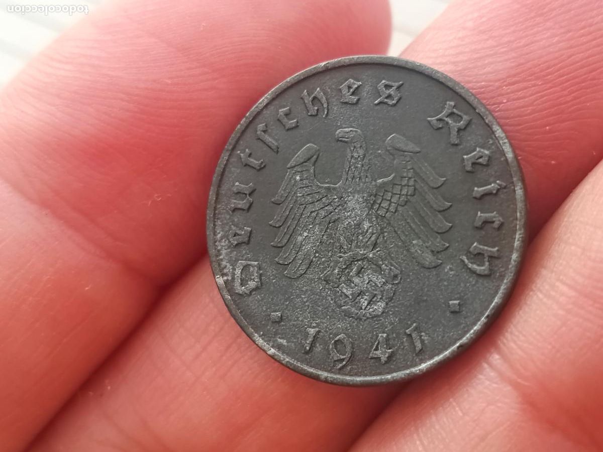 Monedas antiguas de Europa: Alemania nazi: 10 reichspfennig 1941 A