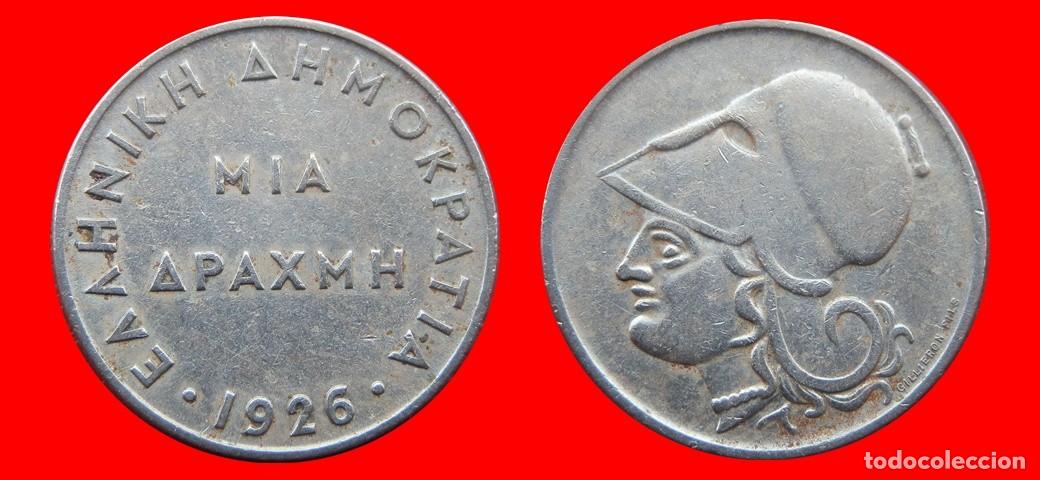 Monedas antiguas de Europa: 1 DRACNA 1926 GRECIA-155907