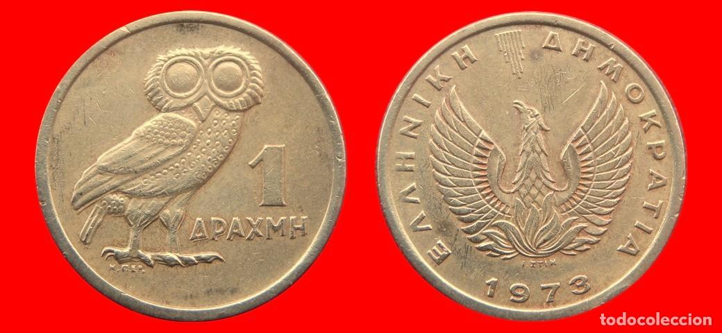 Monedas antiguas de Europa: 1 DRACMA 1973 NUEVO MODELO GRECIA-155908