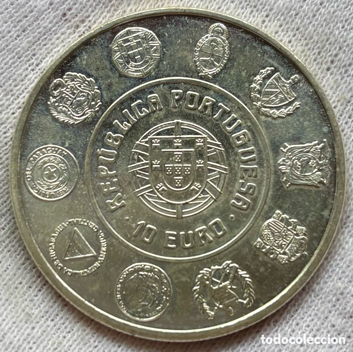 Monedas antiguas de Europa: Moneda PLATA PORTUGAL 10 Euro 2005 Arquitectura y Monumentos. &euro; Euros