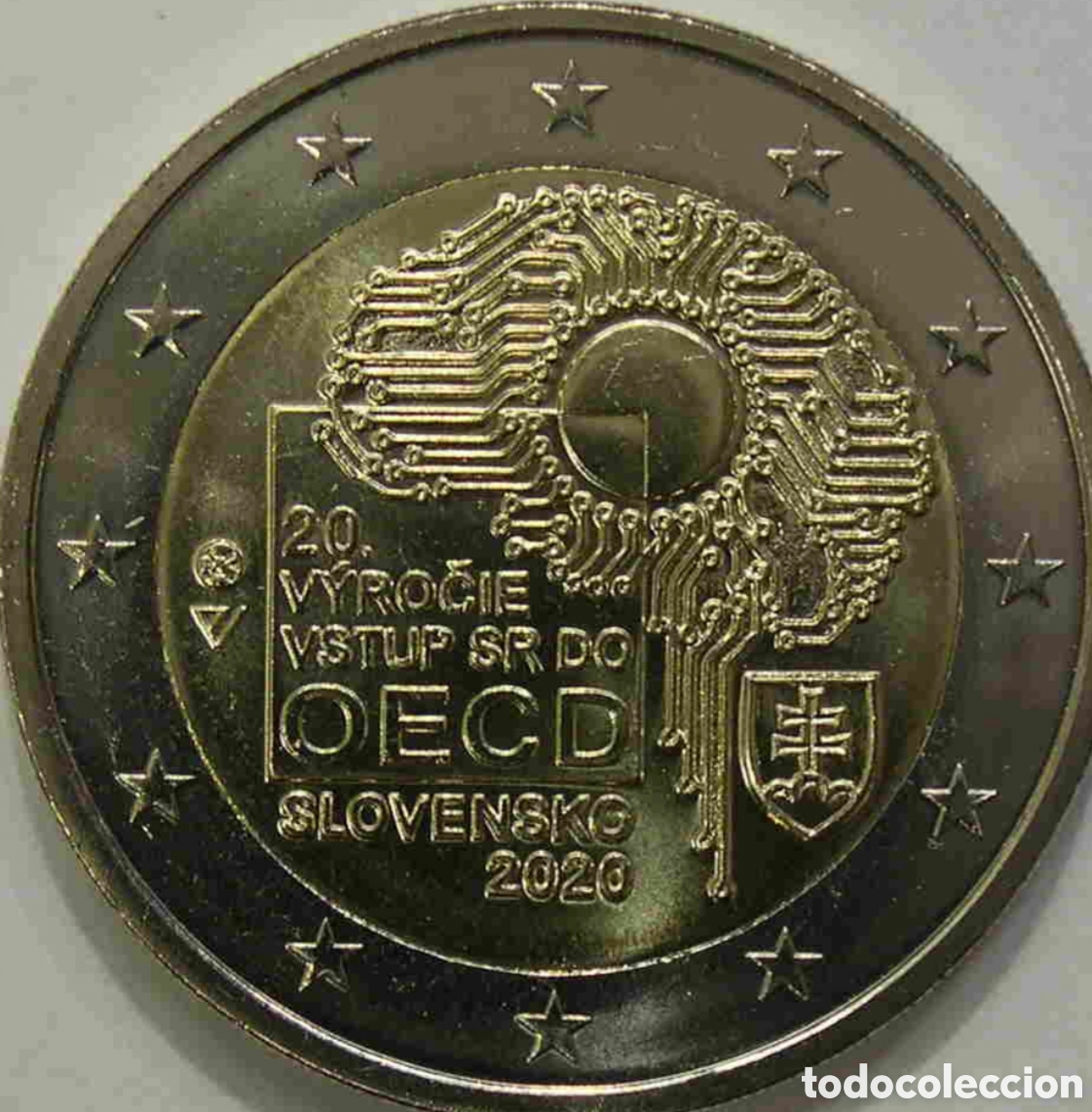 Monedas antiguas de Europa: Moneda conmemorativa 2 euros - 2020 - SC - Eslovaquia - Adhesi&oacute;n a la OCDE