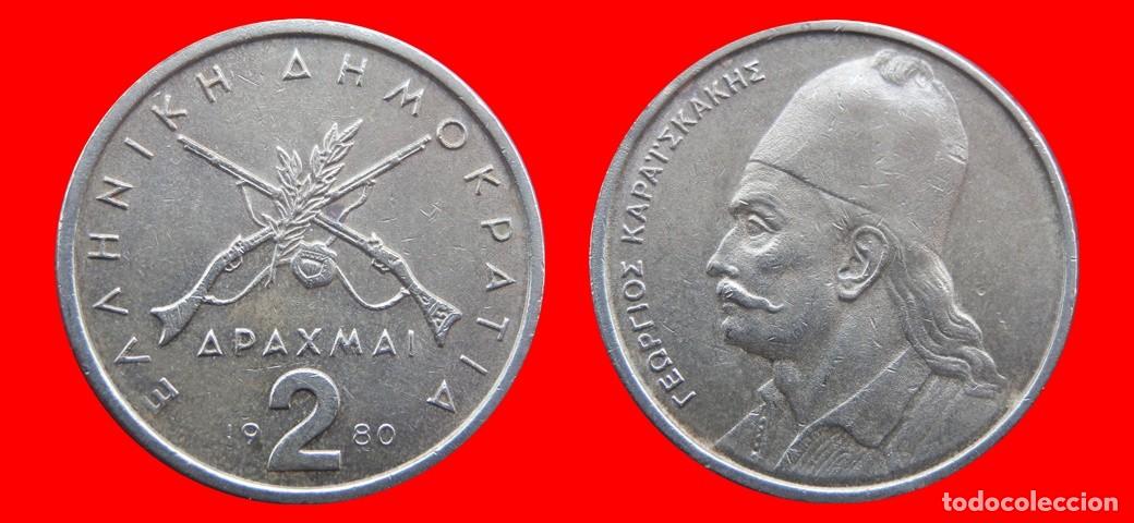 Monedas antiguas de Europa: 2 DRACMAS 1980 GRECIA-155917