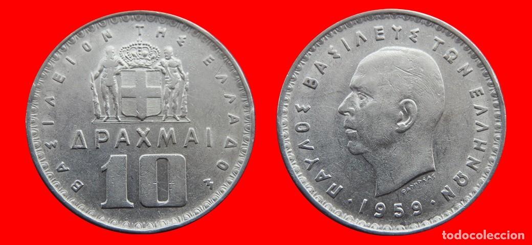 Monedas antiguas de Europa: 10 DRACMAS 1959 GRECIA-155922