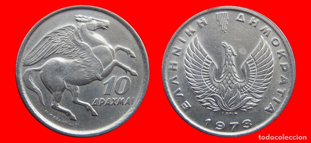 Monedas antiguas de Europa: 10 DRACMAS 1973 GRECIA-155924