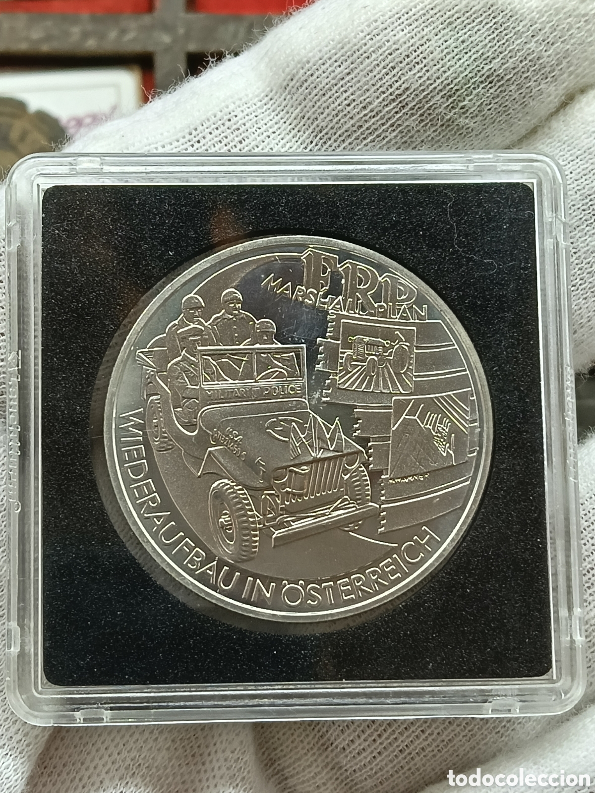Monedas antiguas de Europa: AUSTRIA . MONEDA DE PLATA 20 EUROS . A&Ntilde;O 2003. PLAN MARSHALL