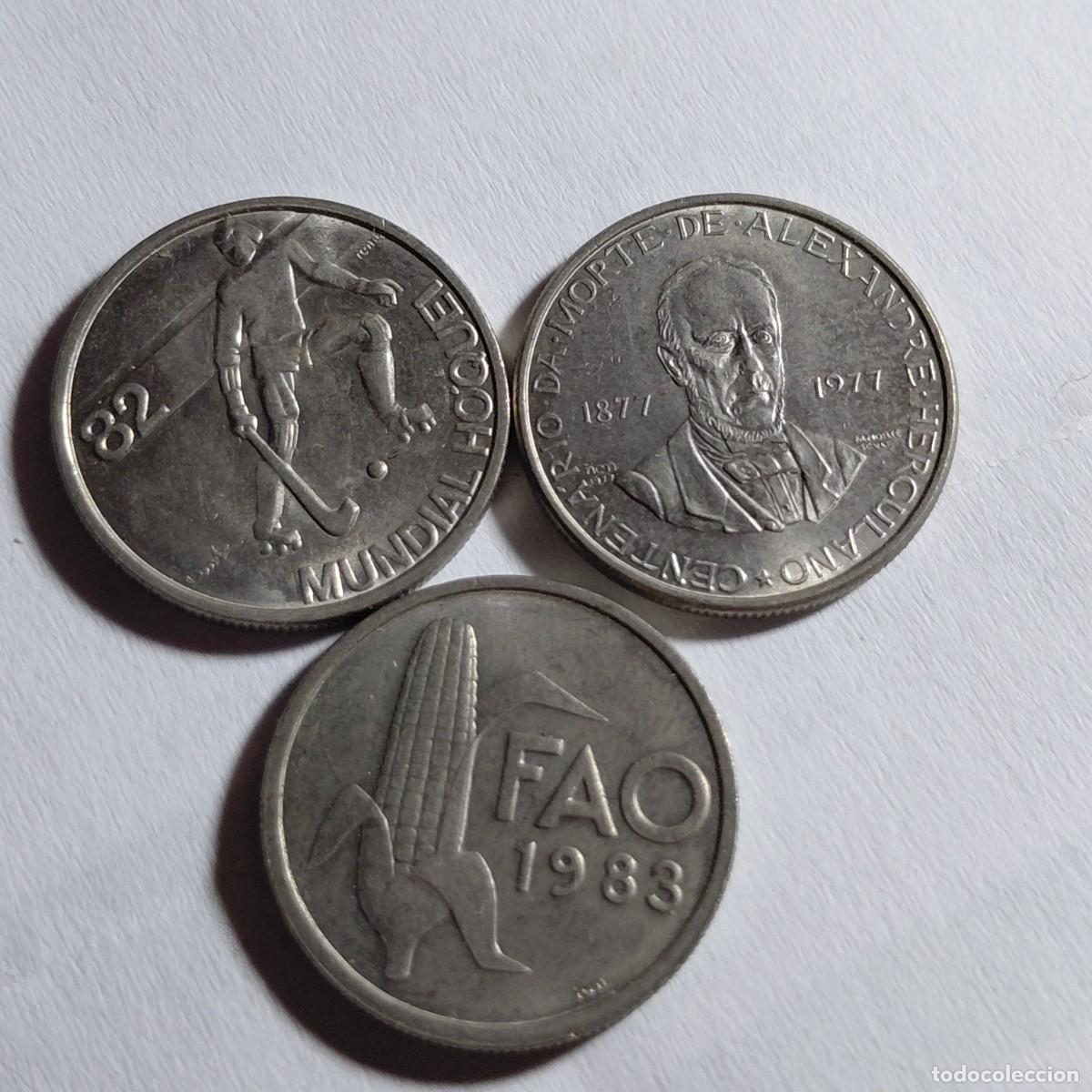 Monedas antiguas de Europa: PORTUGAL - lote 3 monedas 2,5 escudos