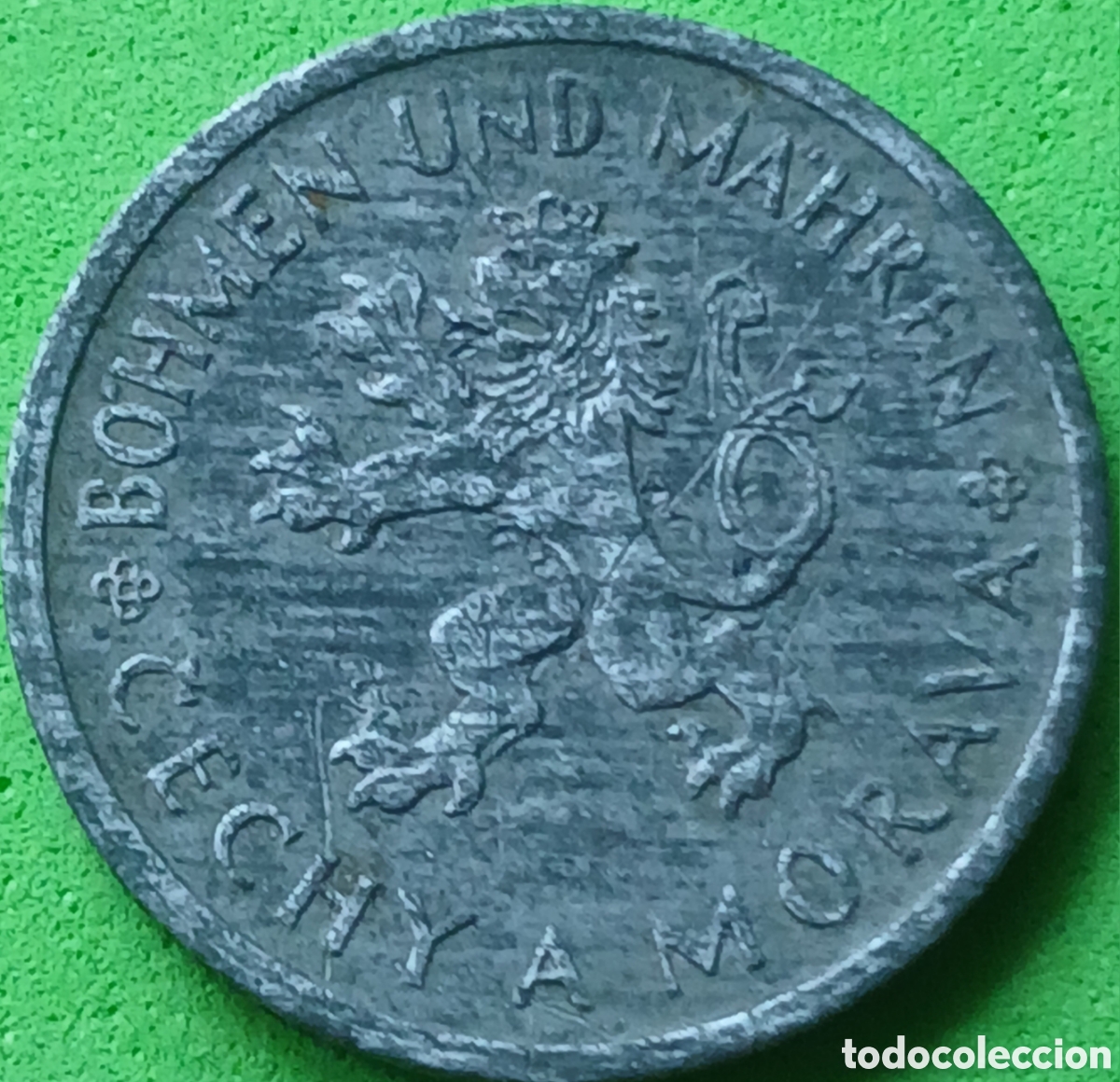 Monedas antiguas de Europa: Bohemia y Moravia 1 corona 1944 km#4