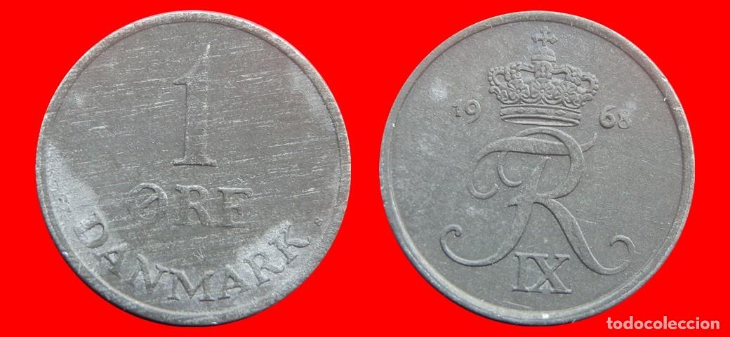 Monedas antiguas de Europa: 1 ORE 1968 DINAMARCA-155931
