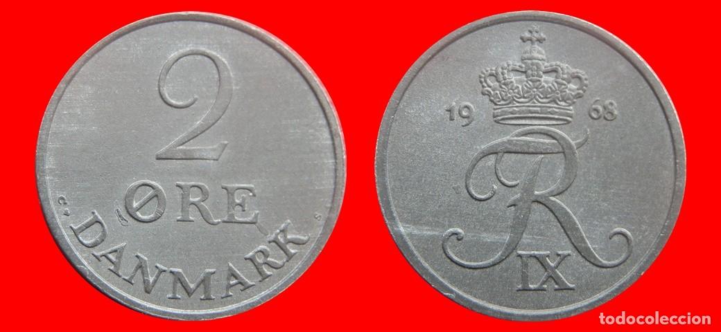 Monedas antiguas de Europa: 2 ORE 1968 DINAMARCA-155935