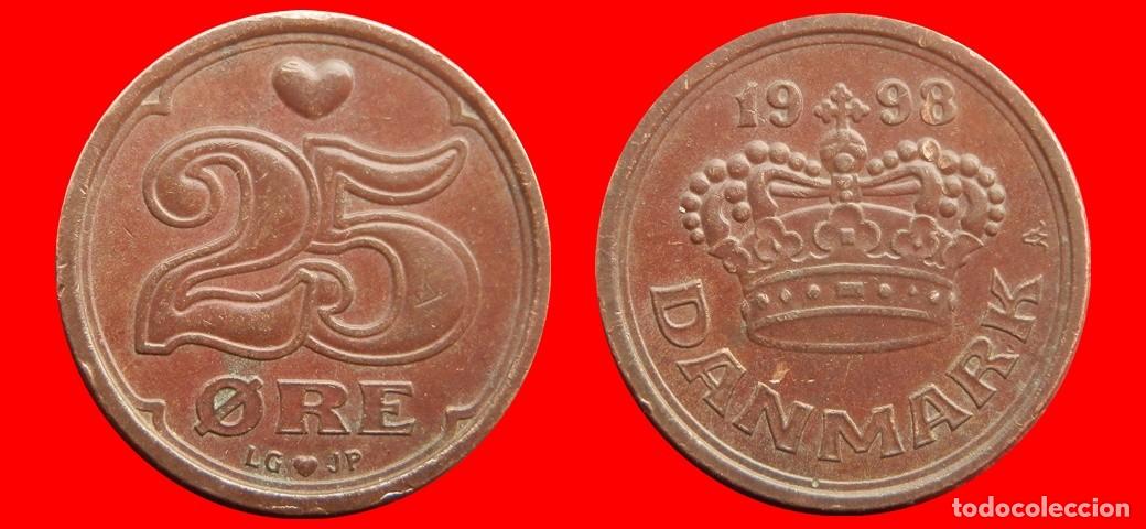 Monedas antiguas de Europa: 25 ORE 1998 DINAMARCA-155939