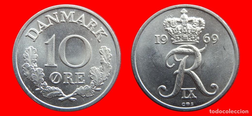 Monedas antiguas de Europa: 10 ORE 1969 DINAMARCA-155943