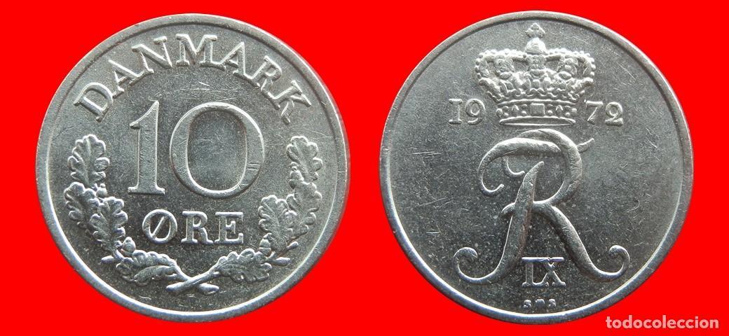 Monedas antiguas de Europa: 10 ORE 1972 DINAMARCA-155944