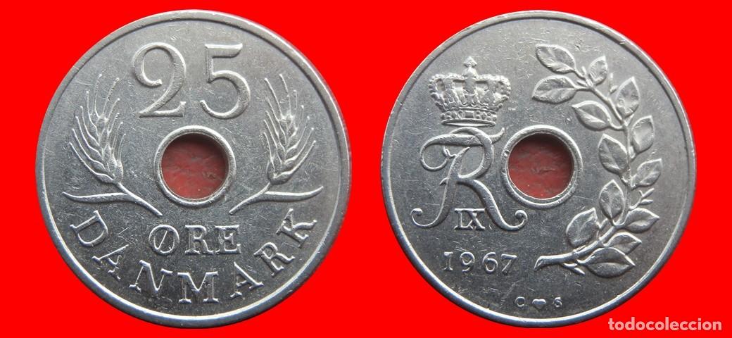 Monedas antiguas de Europa: 25 ORE 1967 DINAMARCA-155948