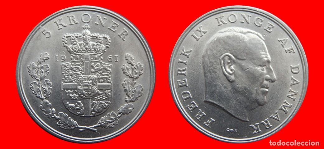 Monedas antiguas de Europa: 5 CORONAS 1961 DINAMARCA-155950