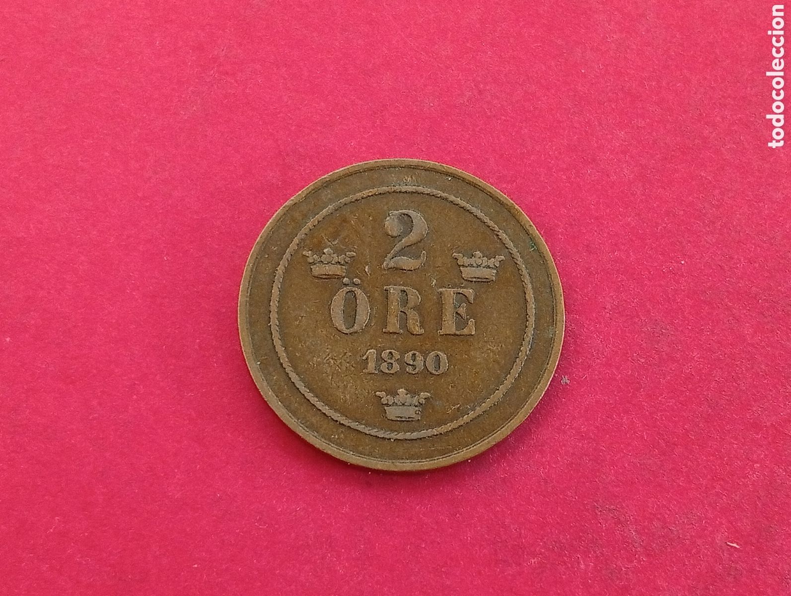 Monedas antiguas de Europa: 2 ore de Suecia 1890