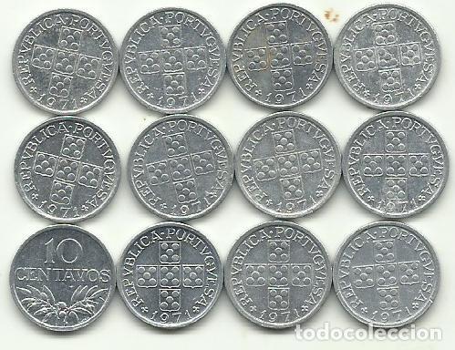 Monedas antiguas de Europa: PORTUGAL - 10x10 CENTAVOS - 1971 - ALUMINIO - BONITAS - FOTOS
