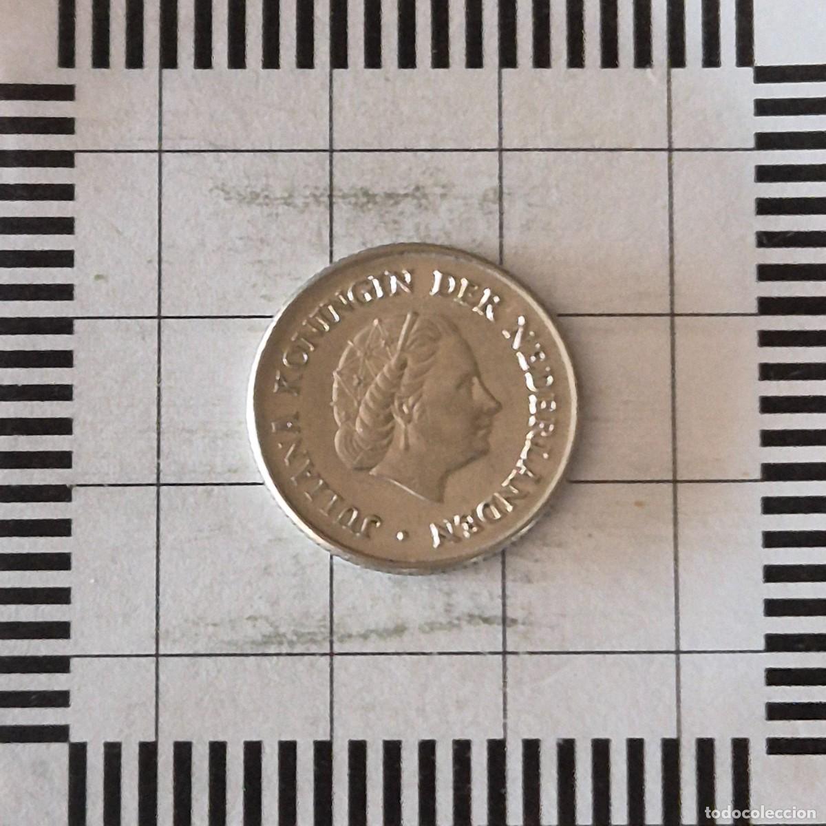 Monedas antiguas de Europa: 25 C&Eacute;NTIMOS, NEDERLAND. JULIANA, 1954. (KM#183).
