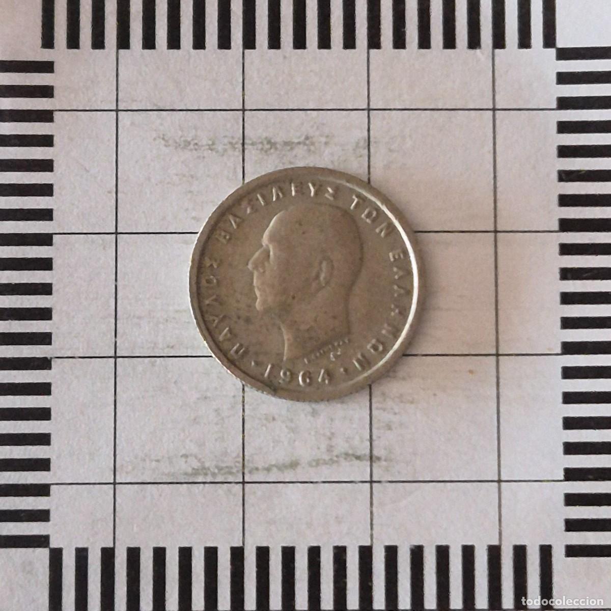 Monedas antiguas de Europa: 50 LEPTA, GRECIA. PABLO I, 1964. (KM#80).