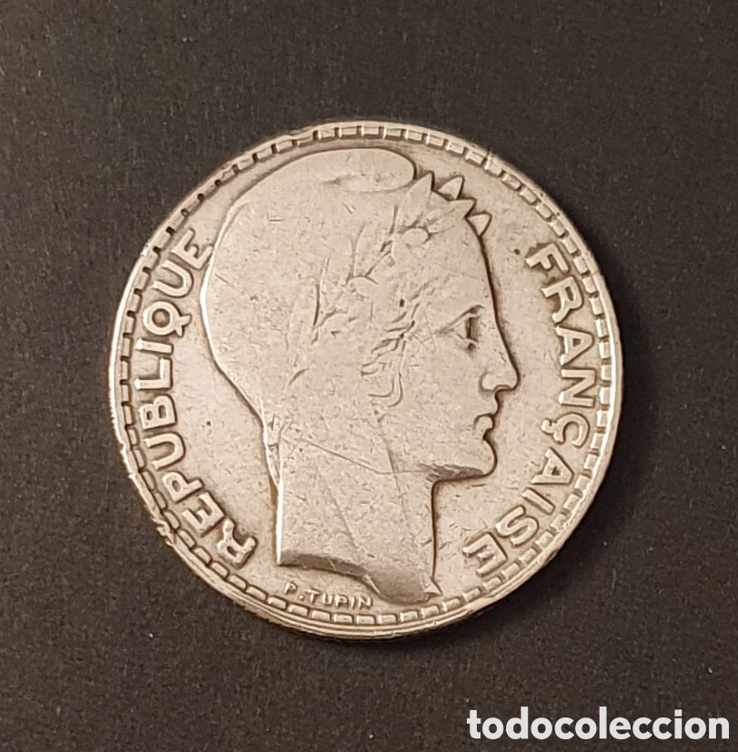 Monedas antiguas de Europa: FRANCIA 10 FRANCOS PLATA 1930