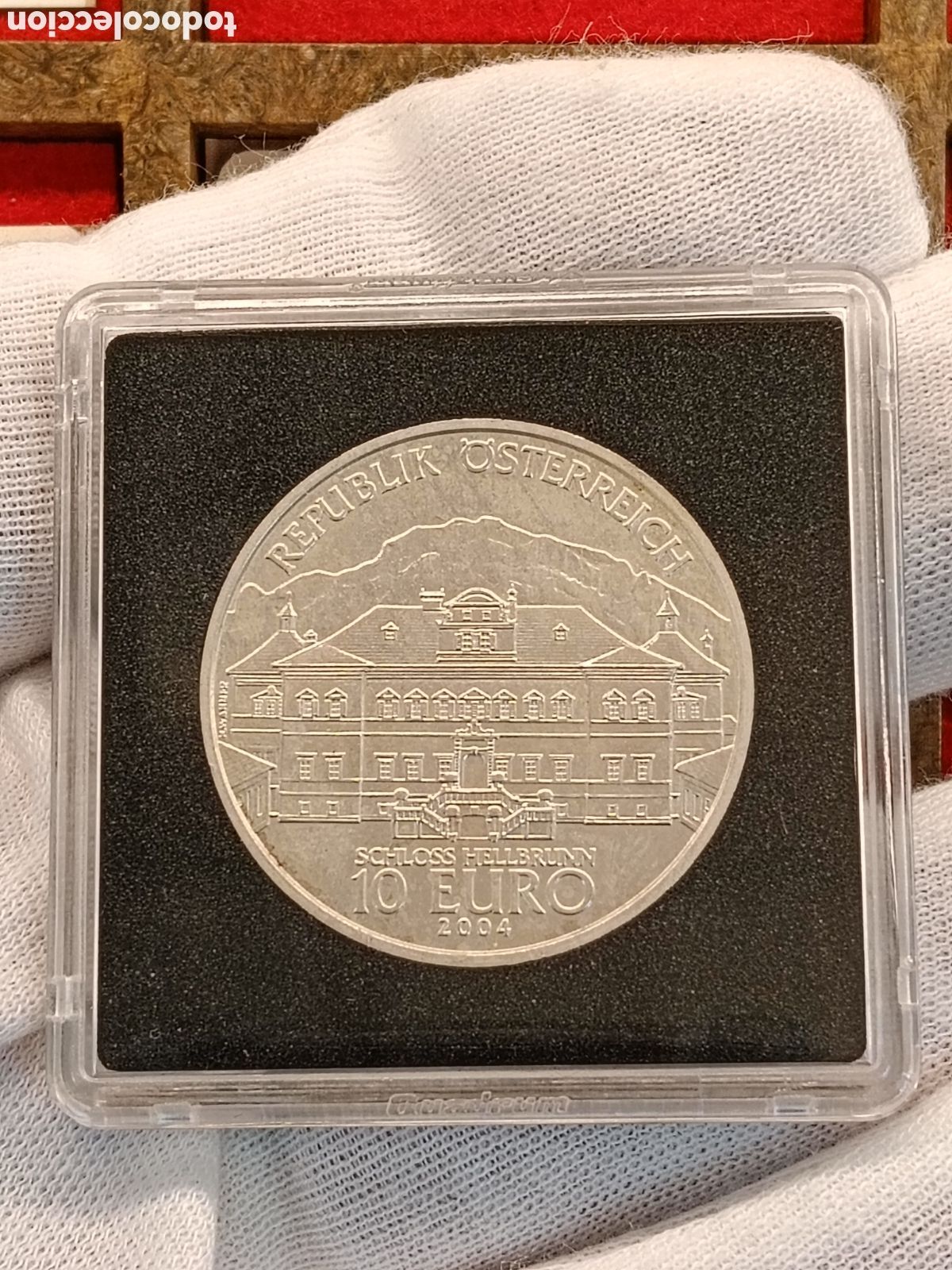 Monedas antiguas de Europa: AUSTRIA . MONEDA DE PLATA 10 EUROS . A&Ntilde;O 2004. PALACIO DE HELLBRUNN