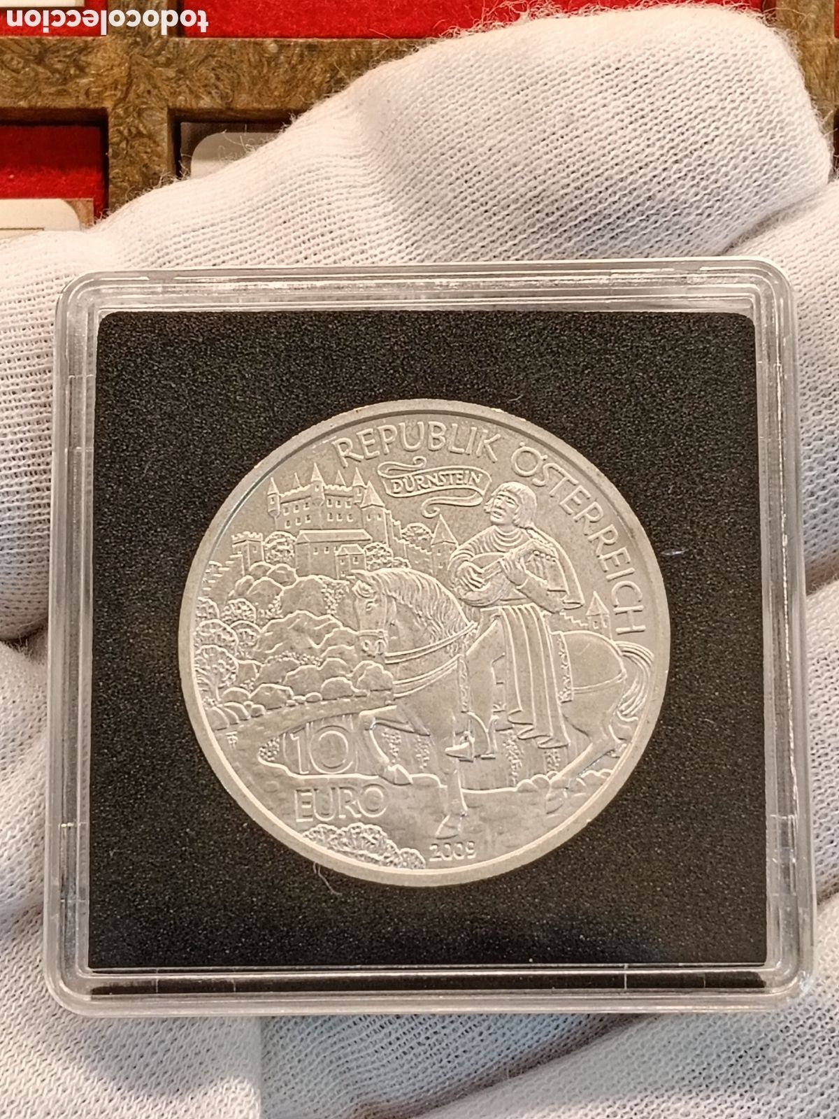Monedas antiguas de Europa: AUSTRIA . MONEDA DE PLATA 10 EUROS . A&Ntilde;O 2009. RICARDO CORAZON DE LEON