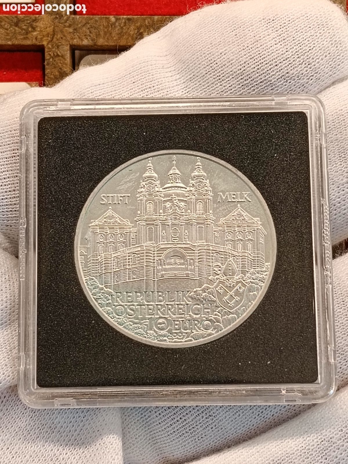 Monedas antiguas de Europa: AUSTRIA . MONEDA DE PLATA 10 EUROS . A&Ntilde;O 2007 . ABADIA DE MELK