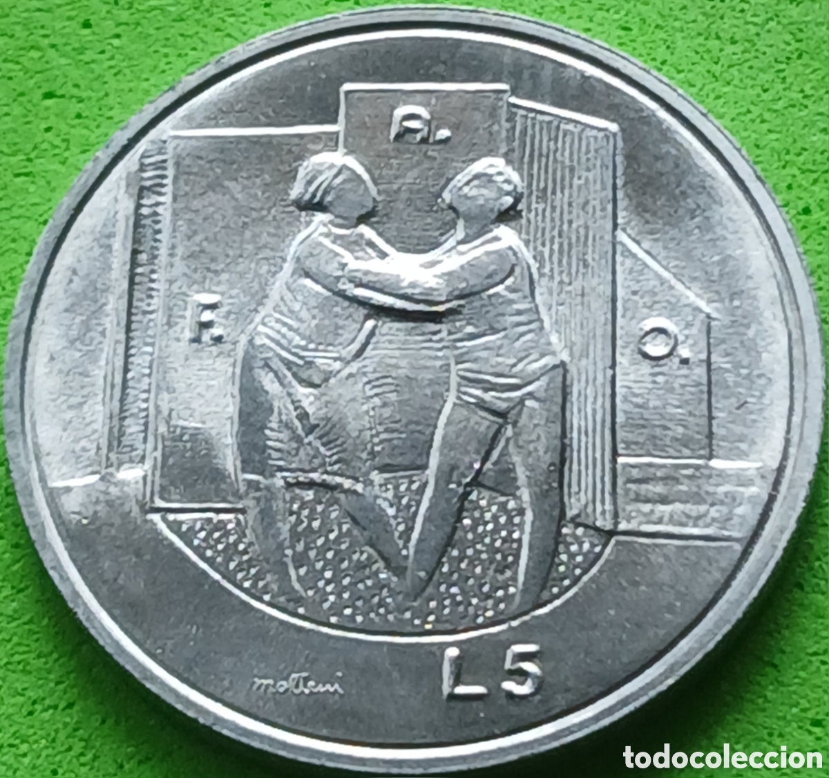 Monete antiche di Europa: San Marino 5 liras 1976 km#53 Rep&uacute;blica