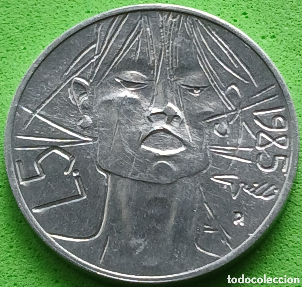 Monedas antiguas de Europa: San Marino 5 liras 1985 km#175 Lucha contra las drogas