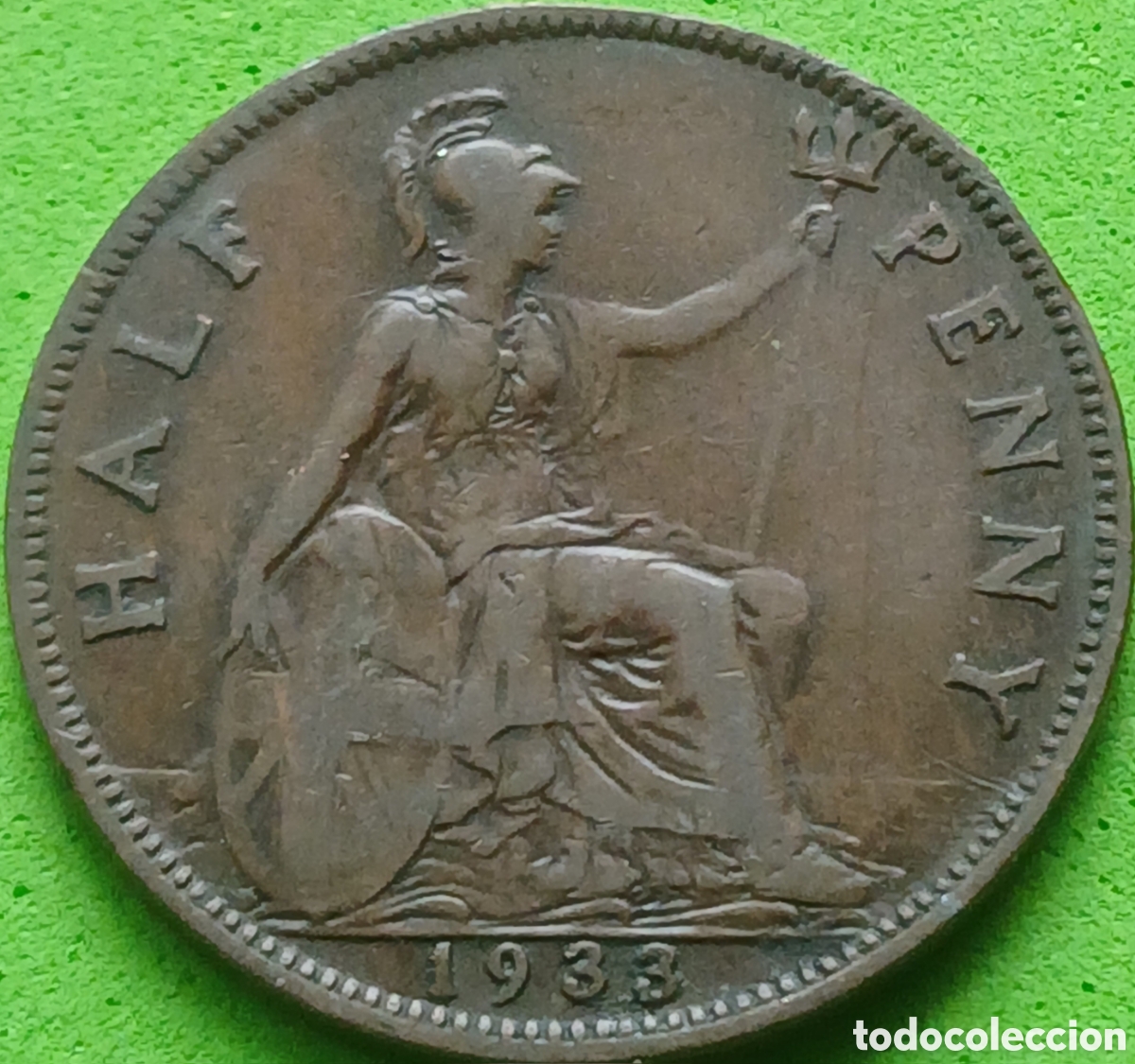 Monedas antiguas de Europa: Reino Unido half penny 1933 km#837