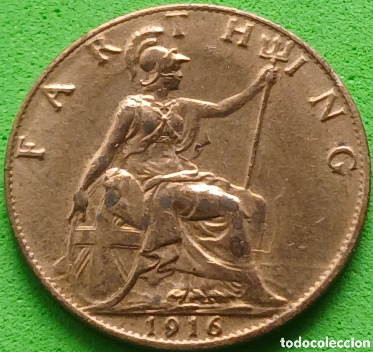 Monedas antiguas de Europa: Reino Unido farthing 1916 km#808