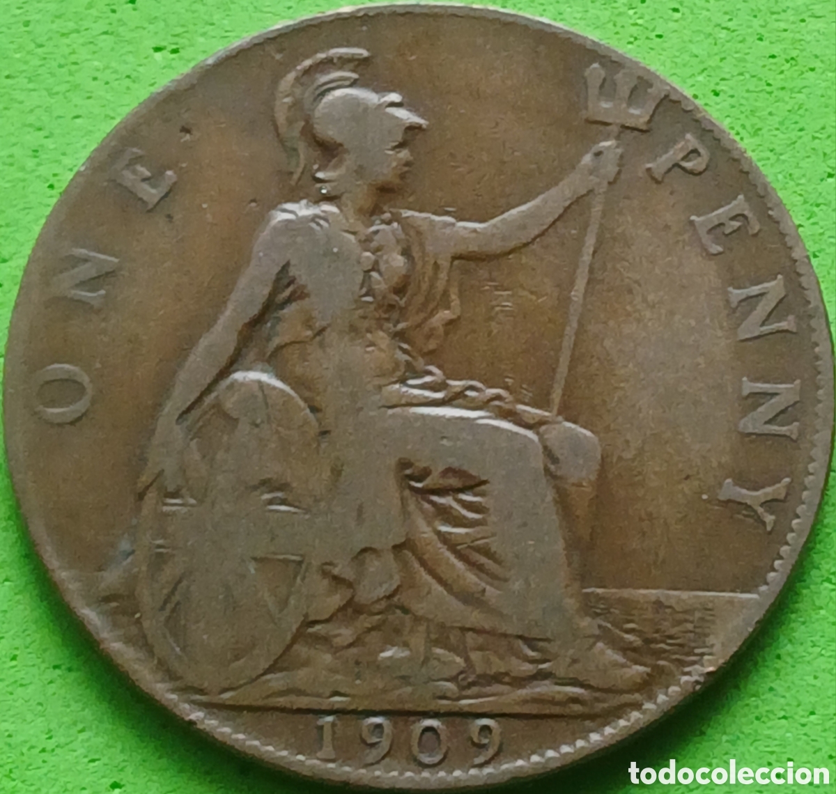 Monedas antiguas de Europa: Reino Unido one penny 1909 km#794