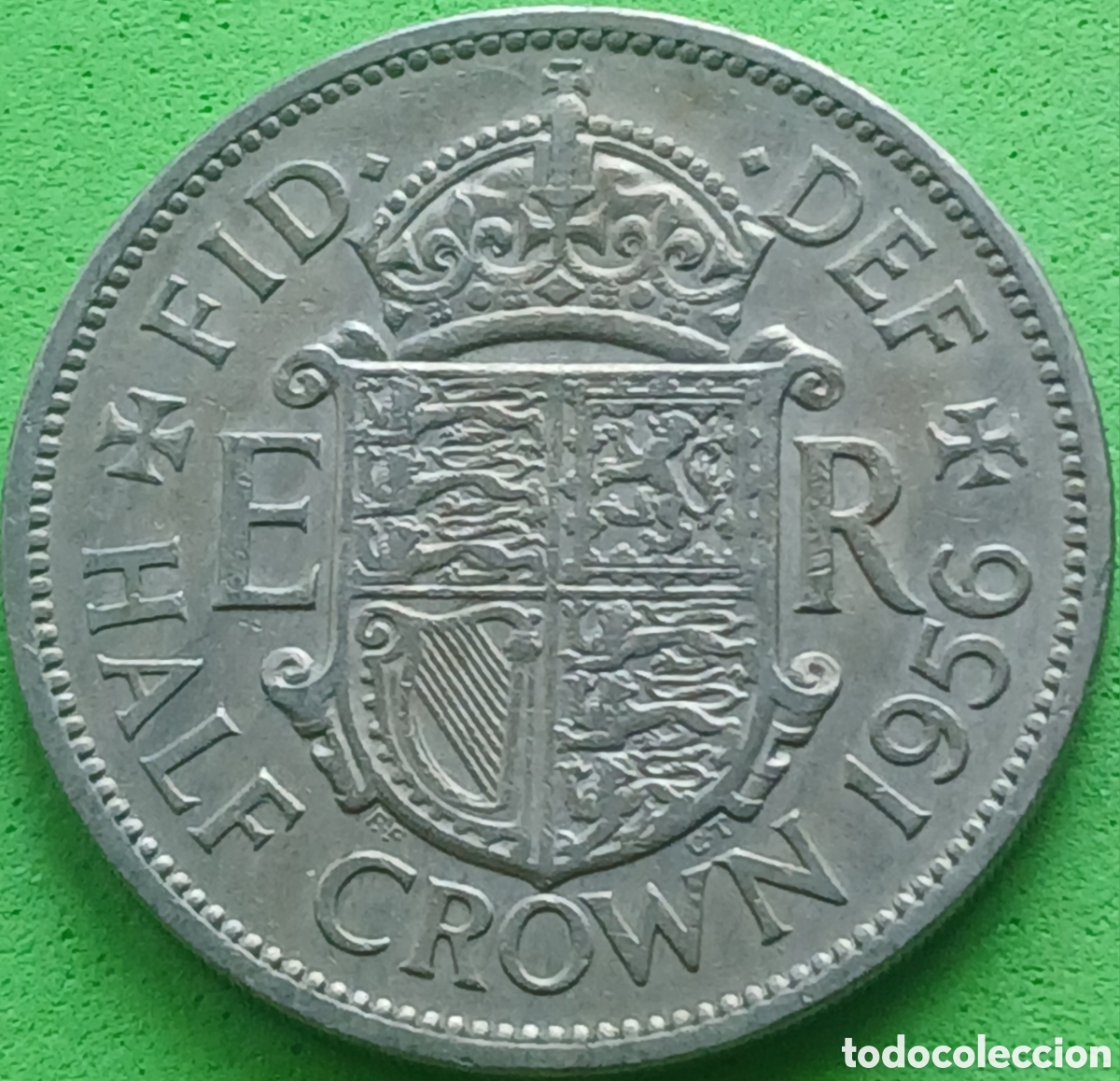 Old Coins of Europe: Reino Unido half crown 1956 km#907