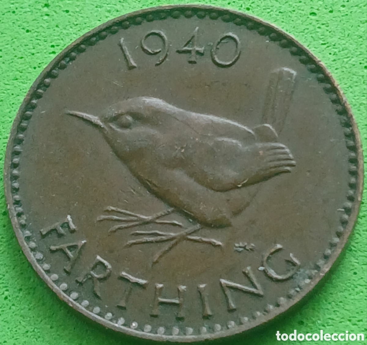 Monedas antiguas de Europa: Reino Unido farthing 1940 km#843