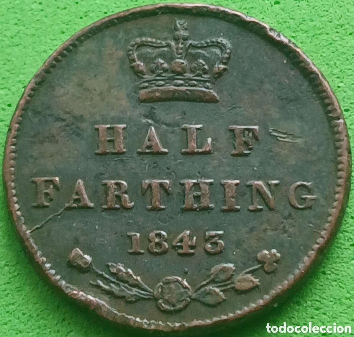 Monedas antiguas de Europa: Reino Unido half farthing 1843 km#738
