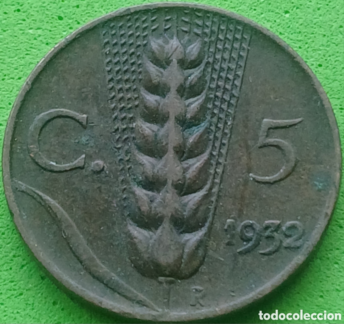 Monedas antiguas de Europa: Italia 5 centesimos 1932 km#59