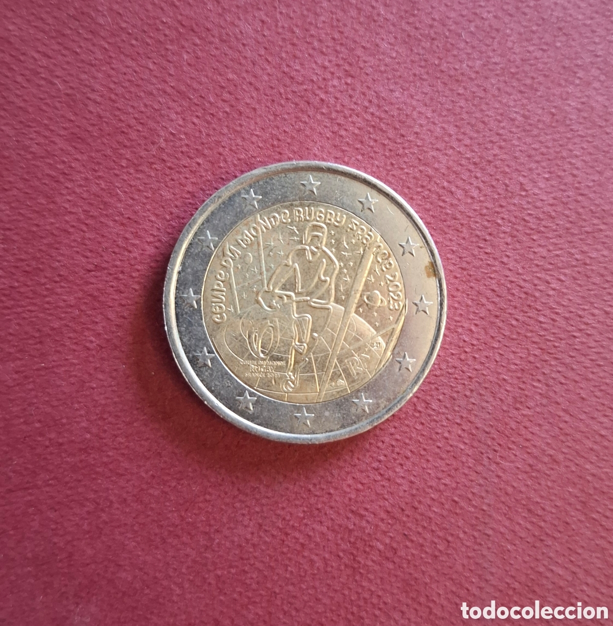 Monedas antiguas de Europa: Moneda 2 Euros Conmemorativa Francia 2023 - Copa Mundial de Rugby