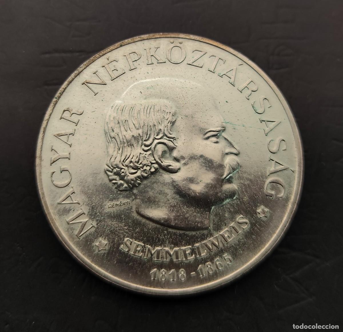 Moedas antigas da Europa: HUNGRIA A&Ntilde;O 1968 , 50 FORIN PLATA (680)