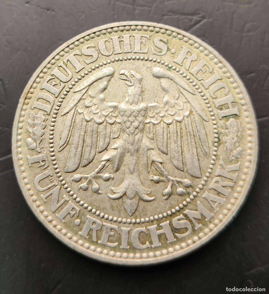 Monedas antiguas de Europa: ALEMANIA IMPERIO A&Ntilde;O 1928 (A) 5 MARCOS PLATA BERLIN (500)