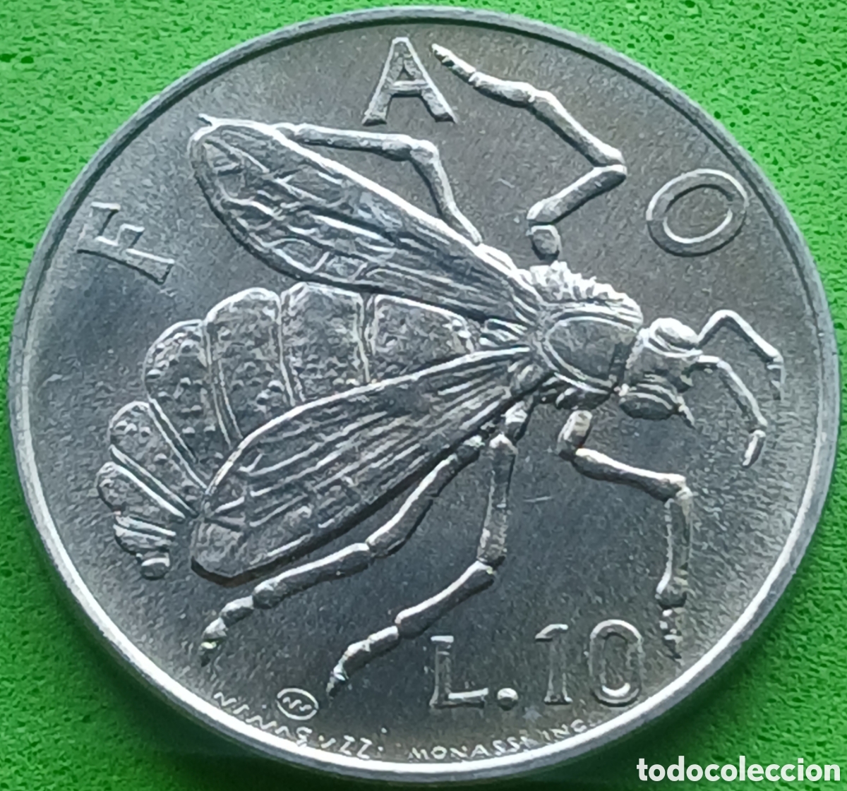 Monedas antiguas de Europa: San Marino 10 liras 1974 km#33 FAO