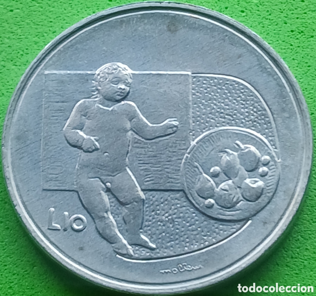 Monedas antiguas de Europa: San Marino 10 liras 1976 km#54 Rep&uacute;blica
