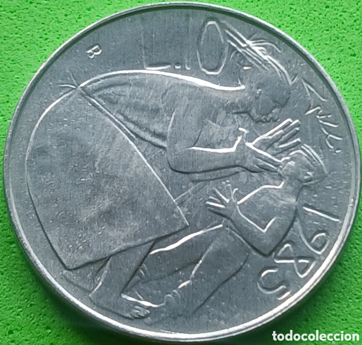 Monedas antiguas de Europa: San Marino 10 liras 1985 km#176 Lucha contra las drogas