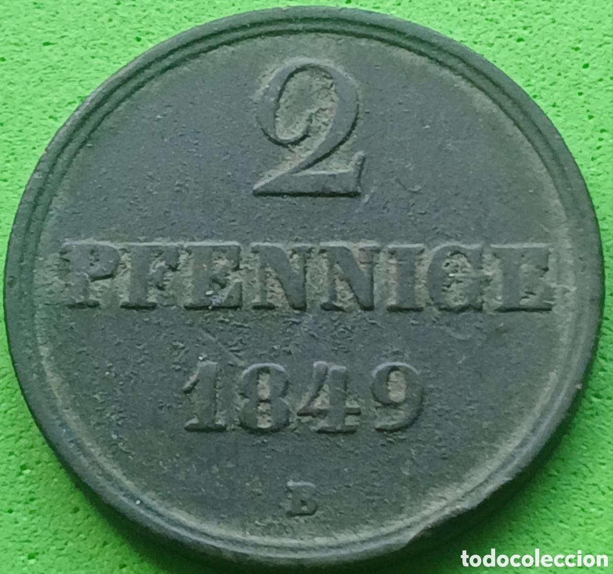 Monedas antiguas de Europa: Hannover - Reino de Hanover 2 pfennig 1849 B km#202