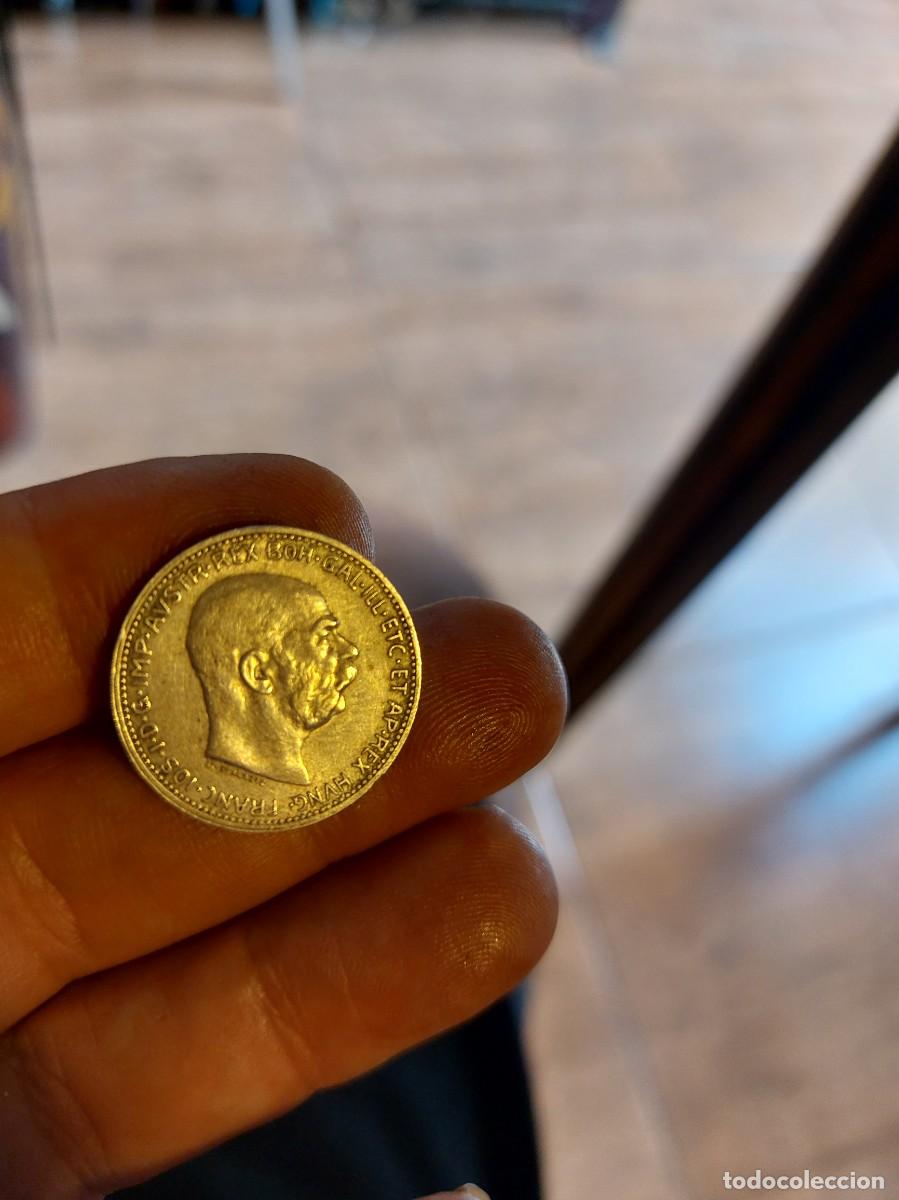 Monedas antiguas de Europa: Excelente moneda de plata, Austria Franz Joseph 1 Corona 1915, muy buen estado