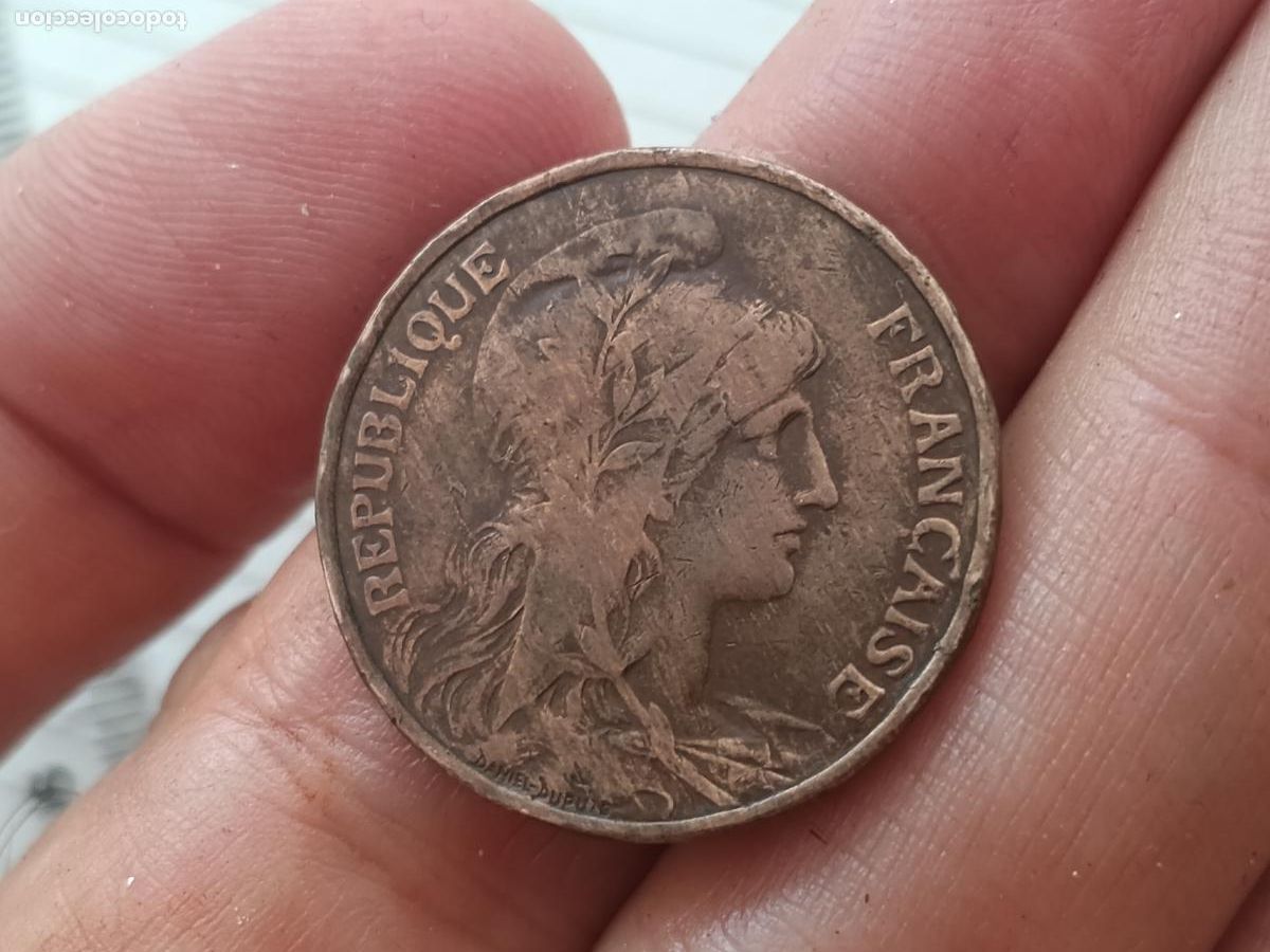 Monedas antiguas de Europa: Francia. 5 centimes 1917, 5 CENTIMOS A&Ntilde;O 1917