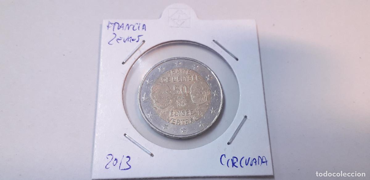 Monedas antiguas de Europa: 003838NUM-X0080-Francia 2 &euro; -2013 - 50 Aniversario del Tratado del Eliseo -encartonada