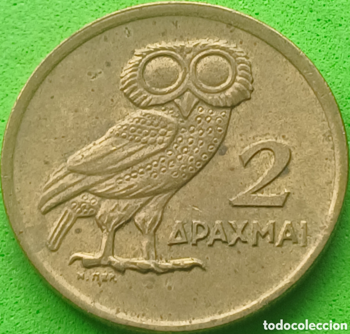 Monedas antiguas de Europa: Grecia 2 dracmas 1973 km#108