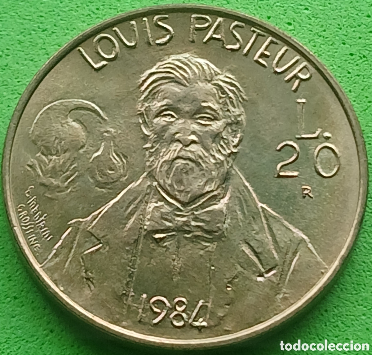 Moedas antigas da Europa: San Marino 20 liras 1984 km#163 Cient&iacute;ficos